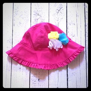 🎉4/$20🎉 💕3T cute pink swim hat with flower detail.